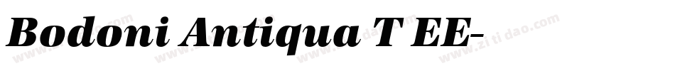 Bodoni Antiqua T EE字体转换